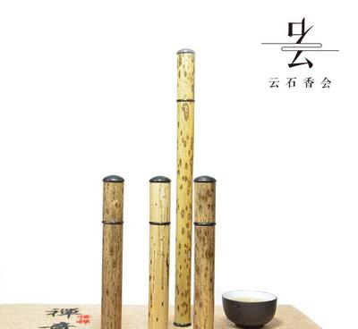 梅鹿竹香管香筒 香道與佛教文化的精致工藝禮品